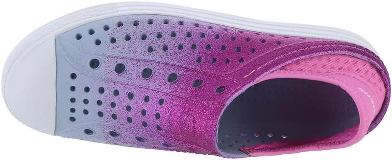 SKECHERS Kids Girls Foamies Guzman Steps - Glitterland Water Shoe - Image 3